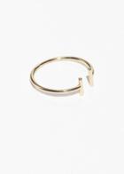 Other Stories Open Duo Bar Ring - Gold