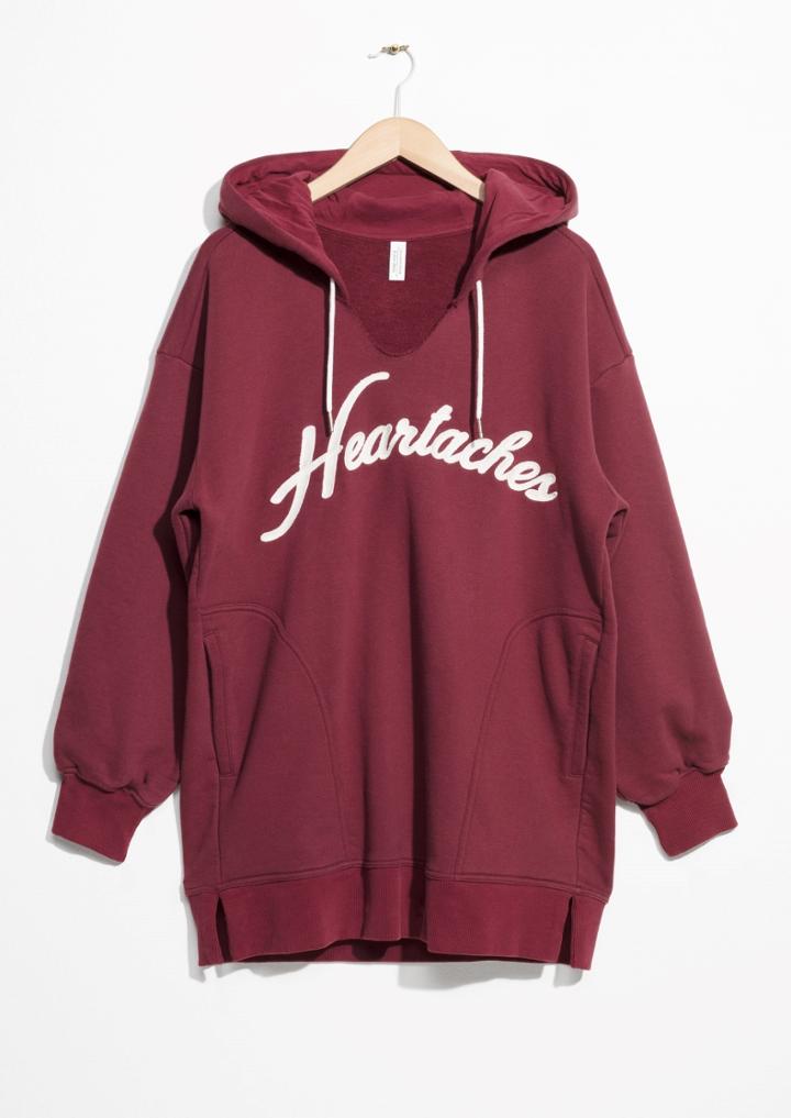 Other Stories Heartaches Hoodie Dress