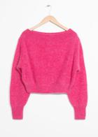 Other Stories Knit Off-shoulder Sweater - Pink