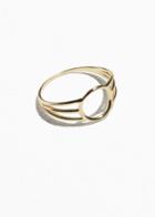 Other Stories Triple Band Circle Ring - Gold