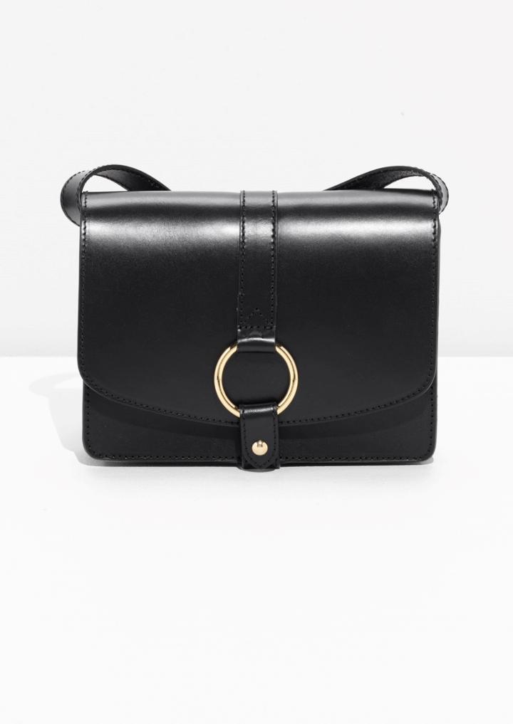 Other Stories Gold Ring Leather Bag