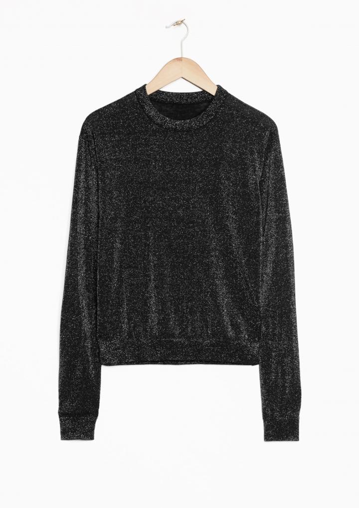Other Stories Sparkling Merino Wool Sweater