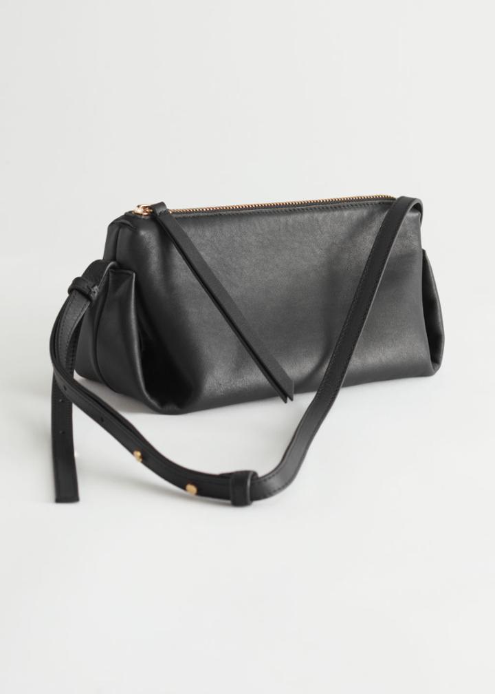 Other Stories Gusset Shoulder Bag - Black