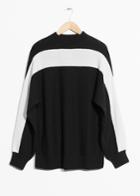 Other Stories White Panel Sweater - Black
