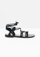 Other Stories Strappy Gladiator Sandals - Black