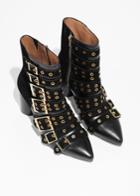 Other Stories Multi Buckle Ankle Boots - Black