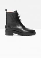 Other Stories Zipped Leather Boots