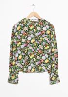 Other Stories Dropped Shoulder Silk Blouse