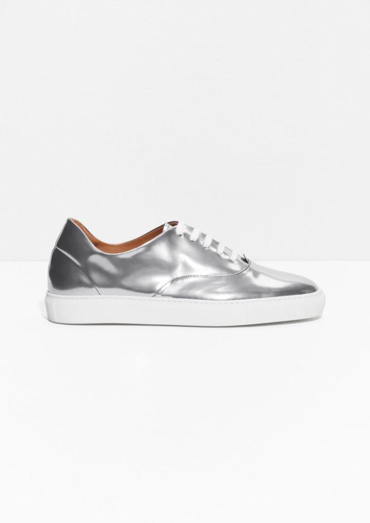 Other Stories Silver Sneakers