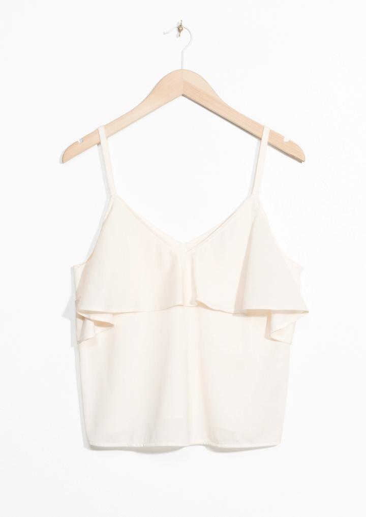 Other Stories Frill Off-shoulder Top