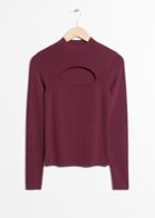 Other Stories Cut-out Sweater - Red