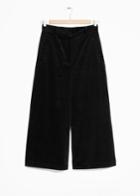 Other Stories Corduroy Culottes - Black