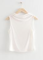 Other Stories Fitted Sleeveless Top - White