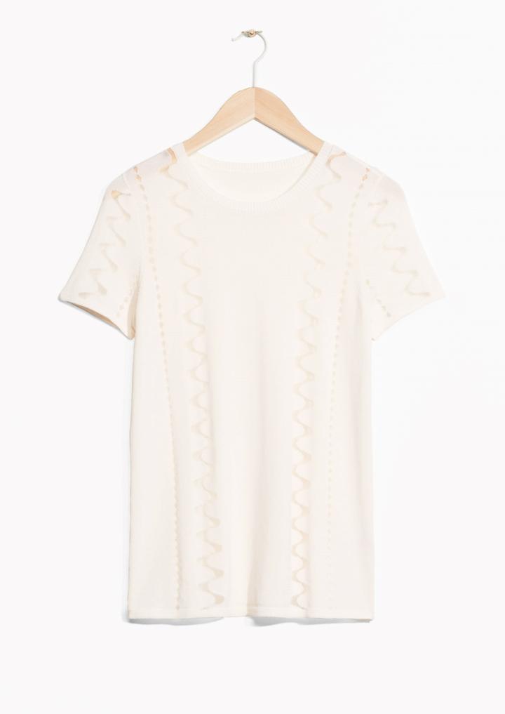 Other Stories Semi-sheer Floating Shapes Top