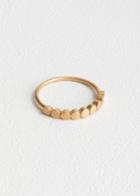 Other Stories Circle Stud Ring - Gold