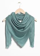 Other Stories Triangle Scarf - Turquoise