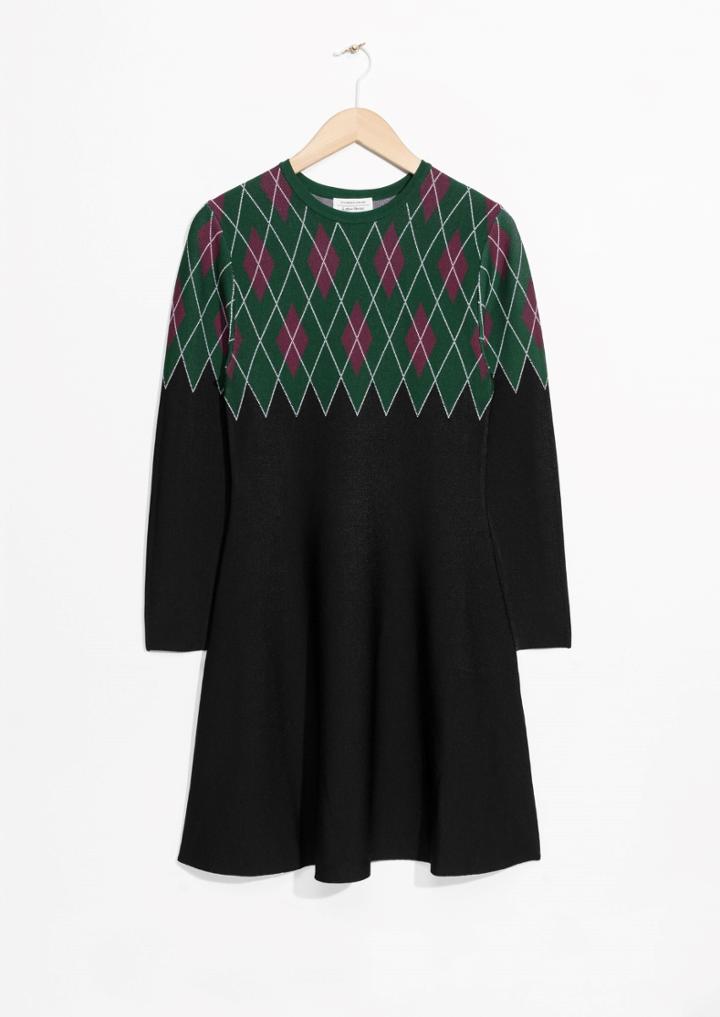Other Stories Argyle Dress