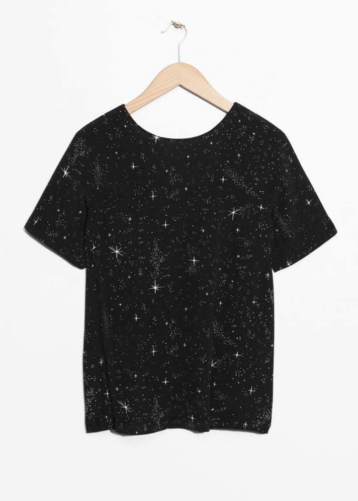 Other Stories Starry Sky Top - Black