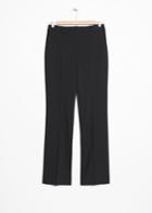 Other Stories Slim Fit Trousers - Black