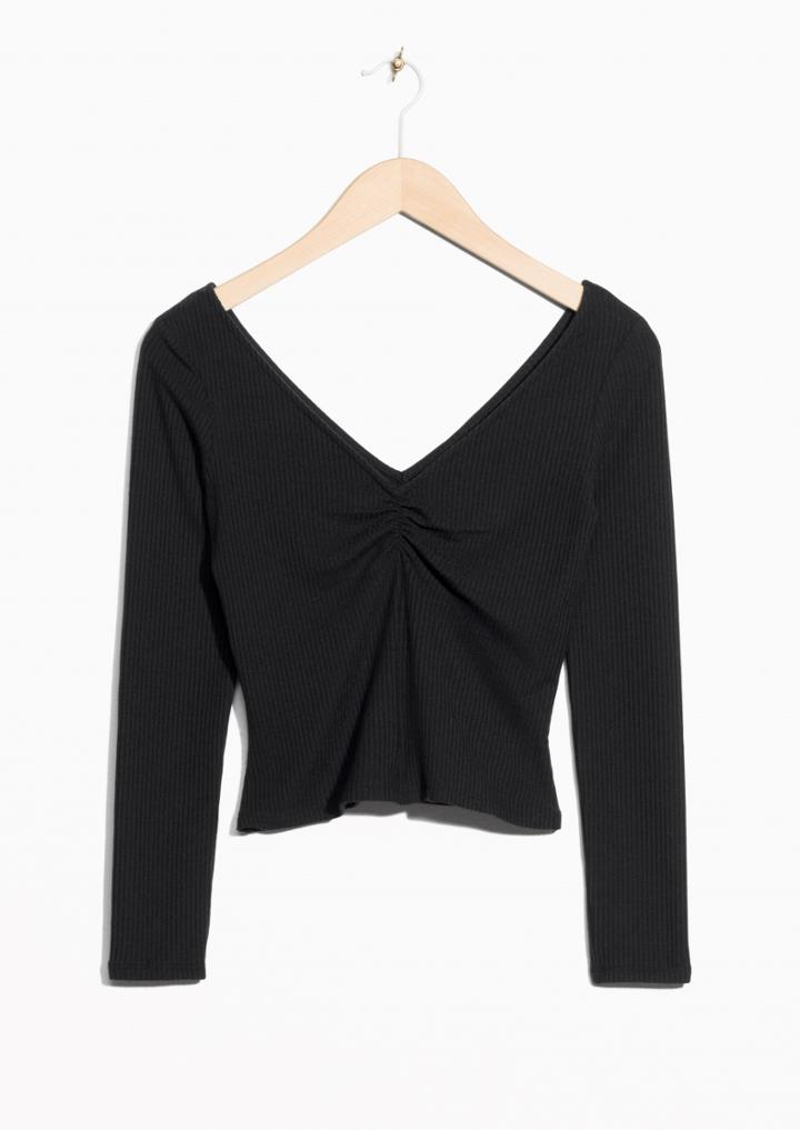 Other Stories V-neck Ballet Top