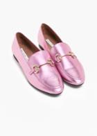 Other Stories Equestrian Buckle Loafers - Pink