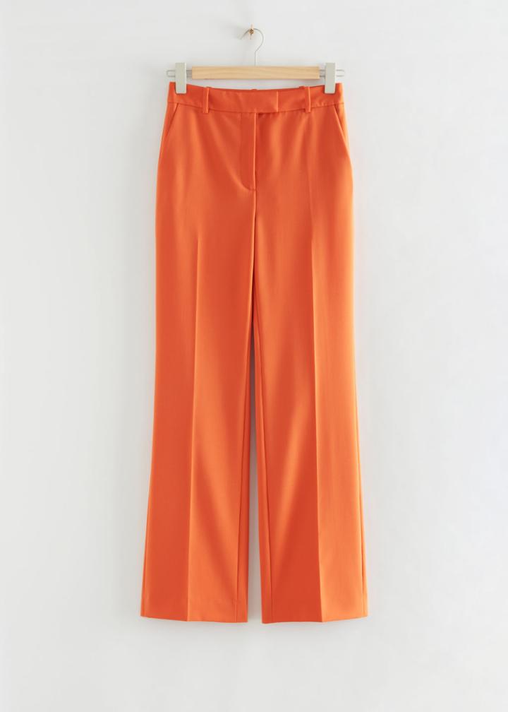 Other Stories Slim-fit Tailored Trousers - Orange