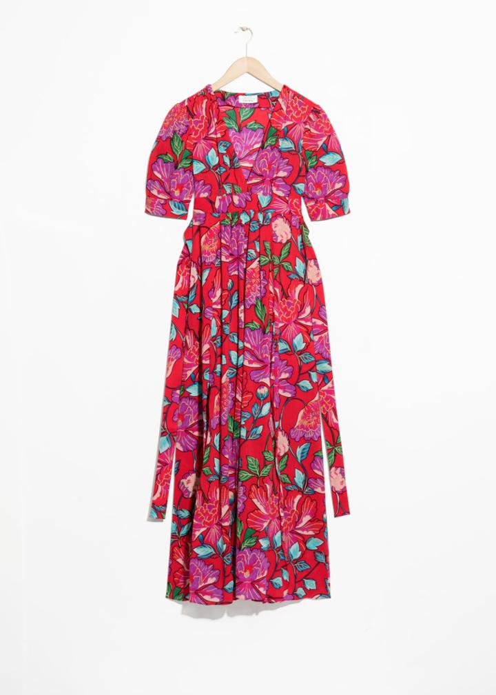 Other Stories Summer Print Dress - Red