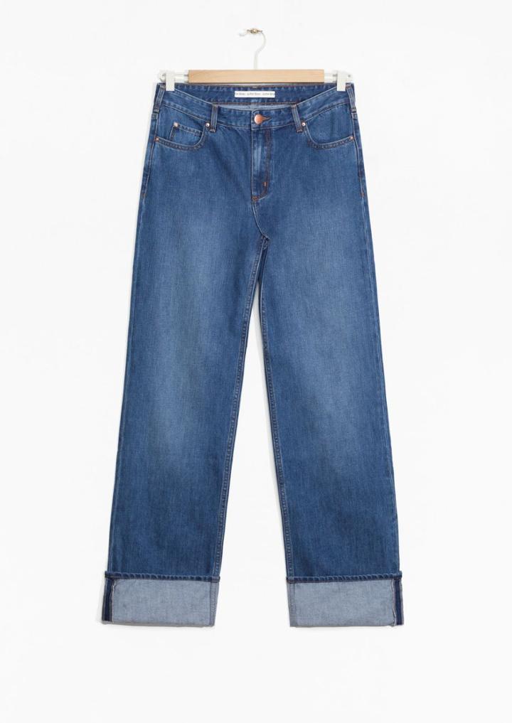 Other Stories Rolled-up Straight Fit Jeans