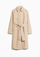 Other Stories Belted Cotton Coat