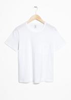 Other Stories Side Pocket Tee - White