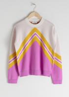 Other Stories Varsity Knit Sweater - Pink