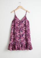 Other Stories Drop Waist Dress - Purple