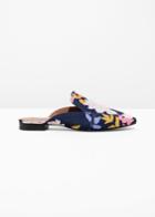 Other Stories Floral Print Loafers - Blue