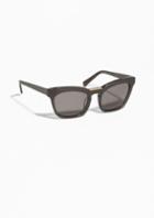 Other Stories Metal Detail Acetate Sunglasses