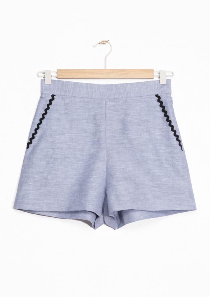 Other Stories Embroidered Shorts