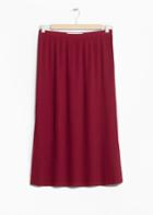 Other Stories Pleats Panel Skirt - Red
