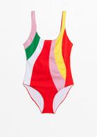 Other Stories Colour Pop Swimsuit - Red
