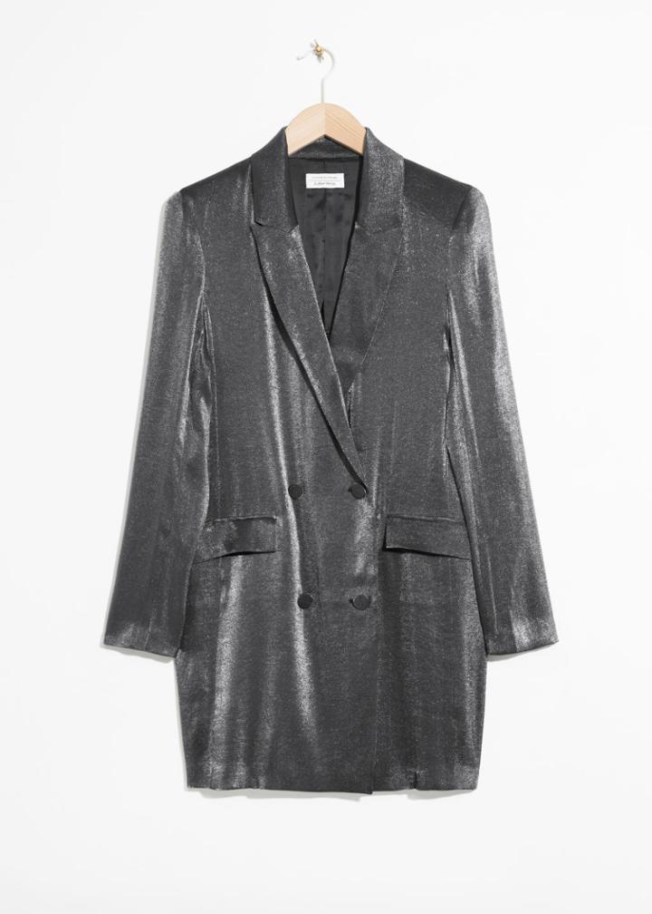 Other Stories Blazer Dress - Black