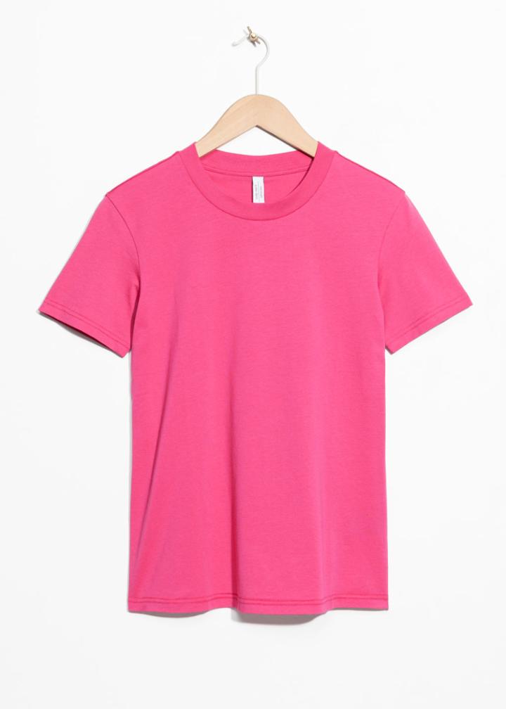 Other Stories Cotton T-shirt - Pink