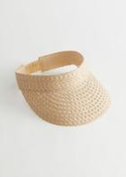 Other Stories Straw Sun Visor - Beige