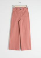 Other Stories High Waisted Twill Trousers - Orange