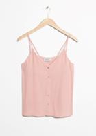 Other Stories Buttoned Placket Tank Top