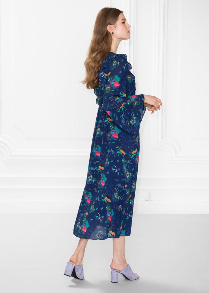 Other Stories Print Dress - Blue