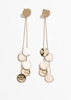 Other Stories Dangling Disc Earrings