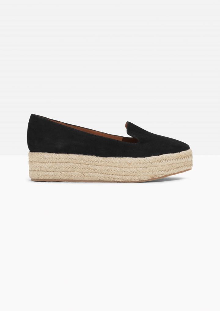 Other Stories Suede Platform Espadrilles