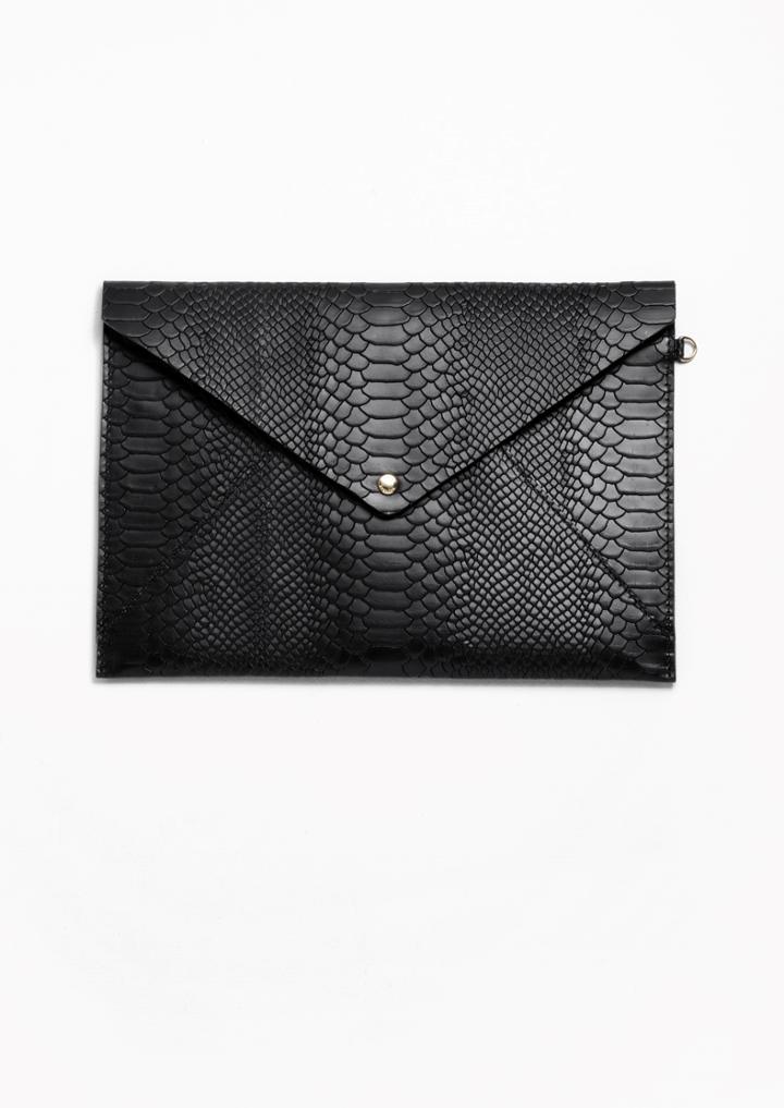 Other Stories Leather A4 Envelope Purse
