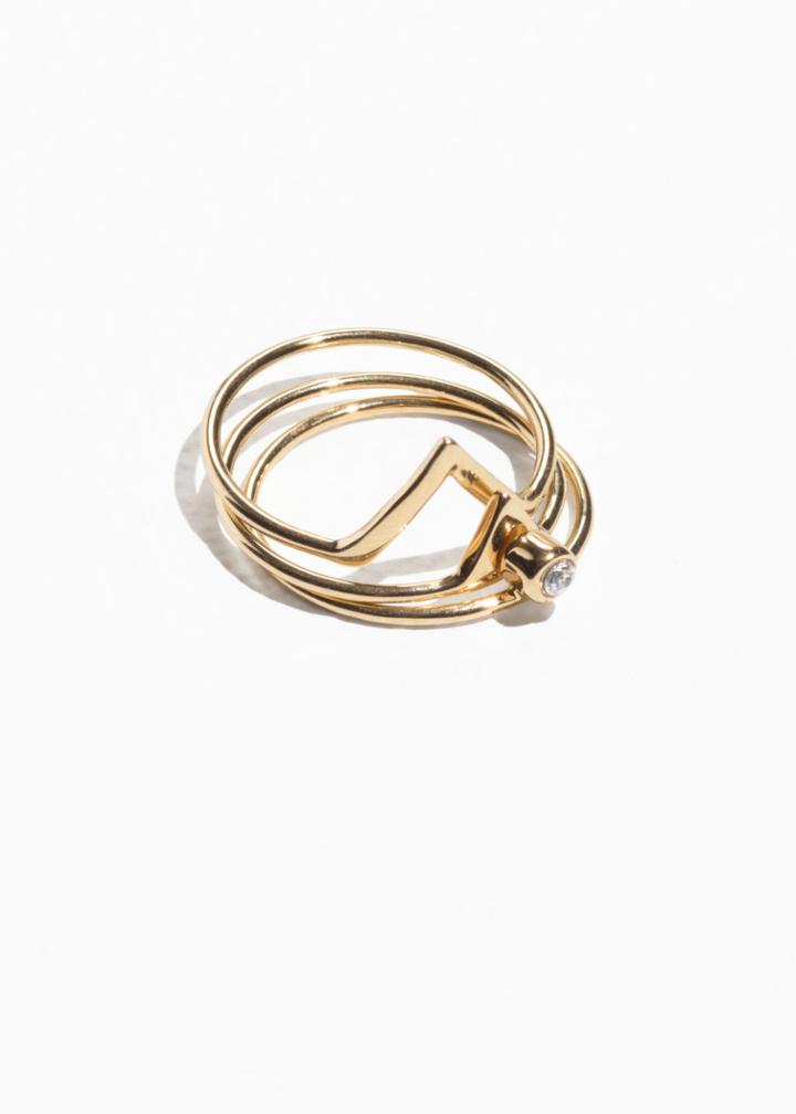 Other Stories Ring Stack - Gold