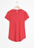 Other Stories Organic Cotton T-shirt - Red