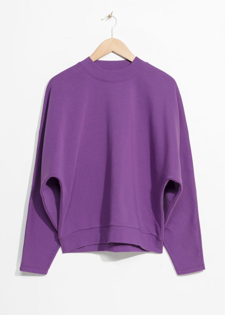 Other Stories Oversized Sleeve Sweater - Purple