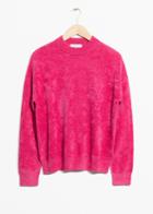 Other Stories Chenille Sweater - Pink